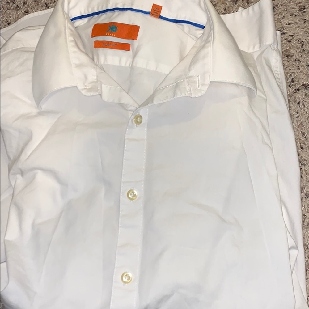 Men’s white button up. Never worn
